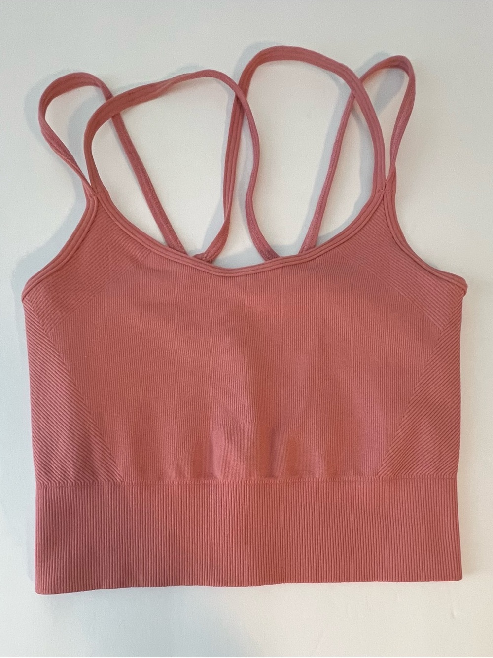 New Without Tags Free People Movement XS/S Dusty Rose Strappy Sports Bra